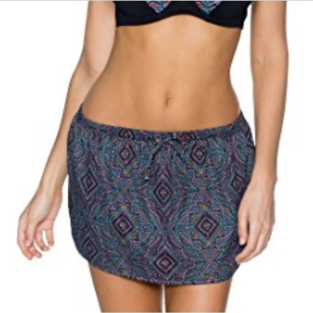 Sunsets Women's Standard Seaside Skirt, Coverup Zanzibar, Large
